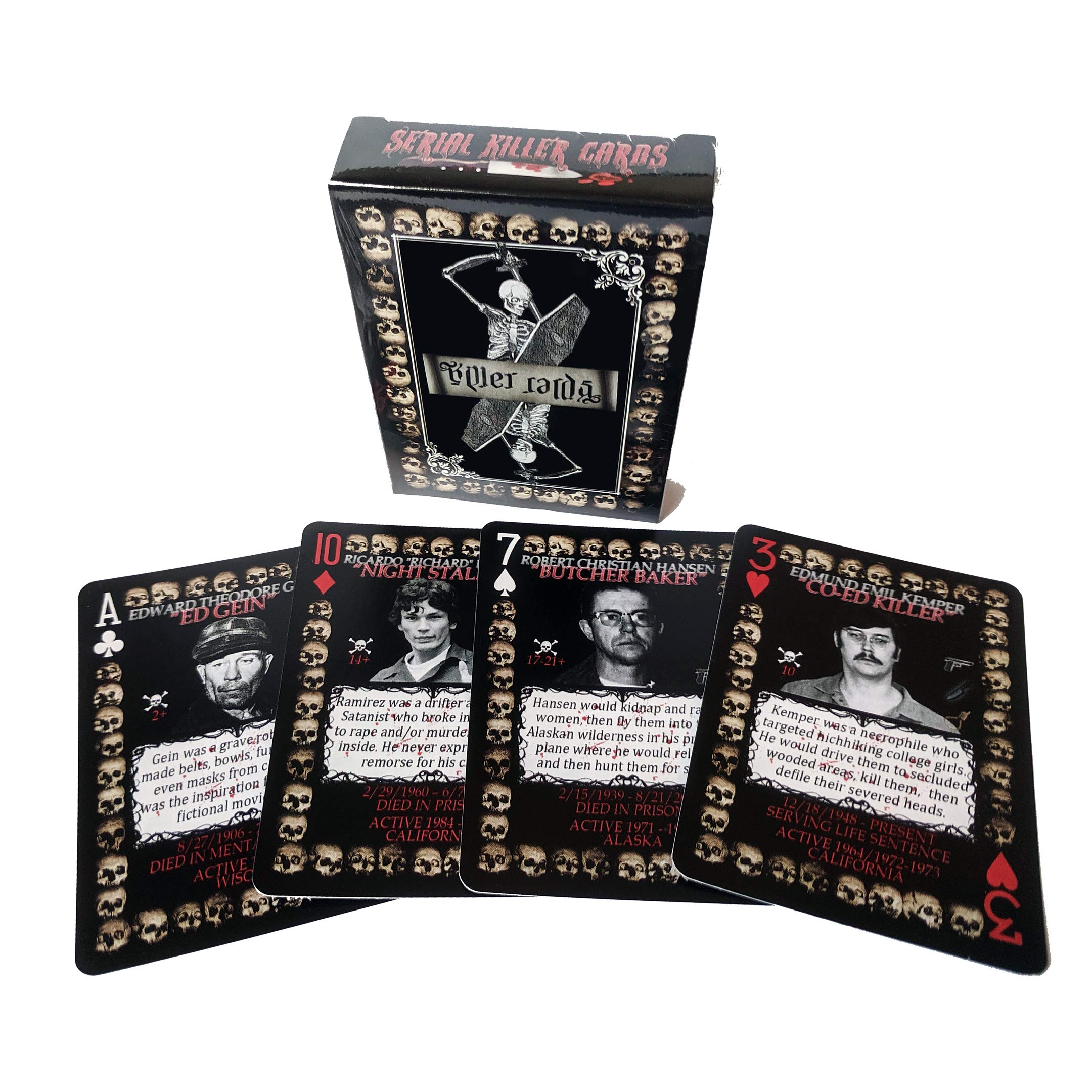 Amazon Serial Killer Cards 54 Unique American Serial Killer Playing Cards Toys Games