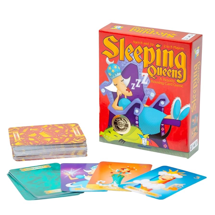 Amazon Sleeping Queens Fun Card Game For Kids And Families Great For Kids Aged 8 And 2 5 Players From Gamewright Toys Games