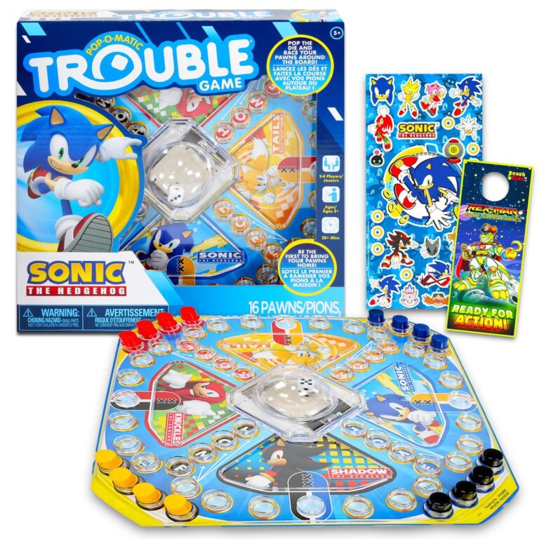 Amazon Sonic The Hedgehog Pop Up Board Game Bundle With Sonic Board Game For Kids With Pop Up Dice Plus Stickers More Sonic The Hedgehog Games For Birthday Party