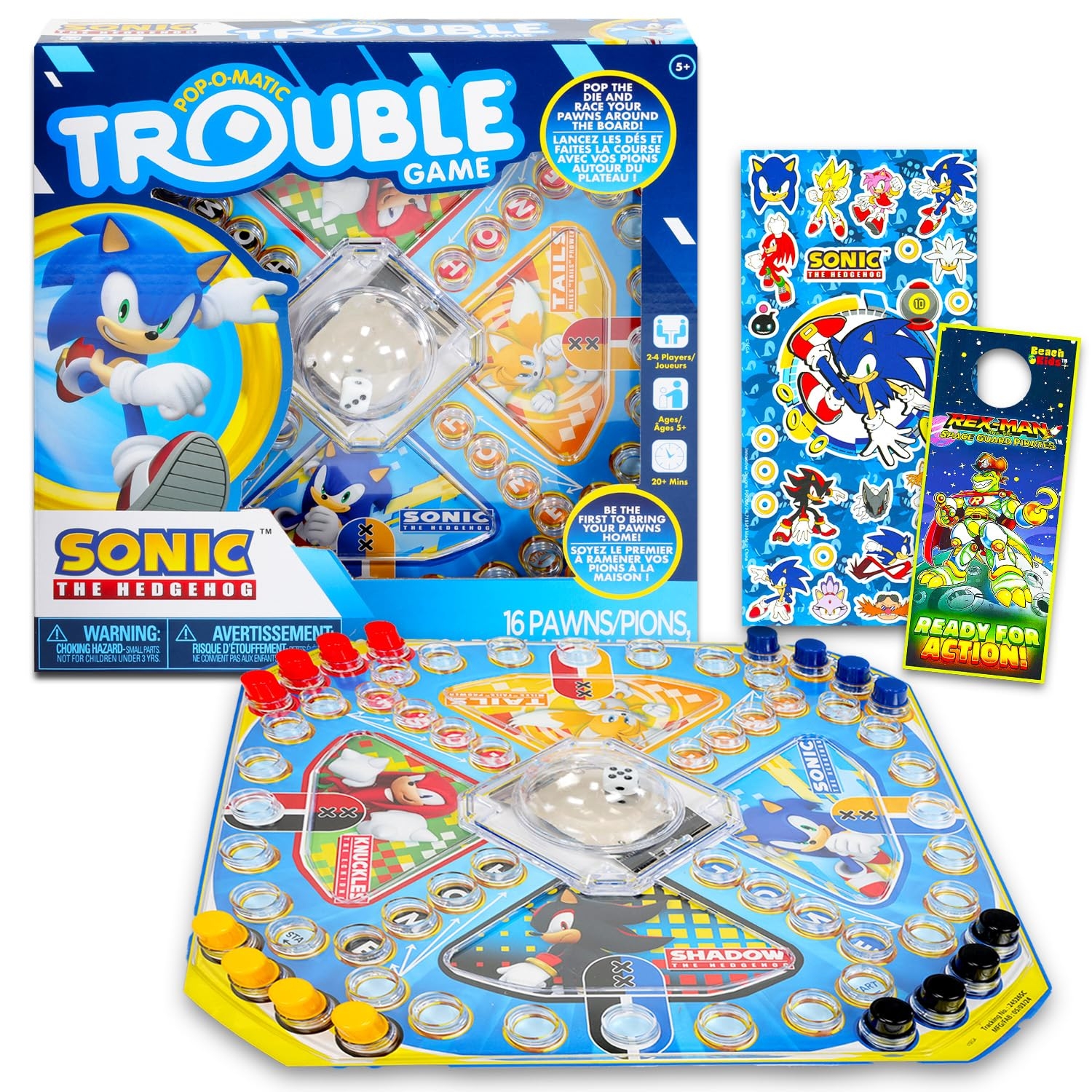 Amazon Sonic The Hedgehog Pop Up Board Game Bundle With Sonic Board Game For Kids With Pop Up Dice Plus Stickers More Sonic The Hedgehog Games For Birthday Party 