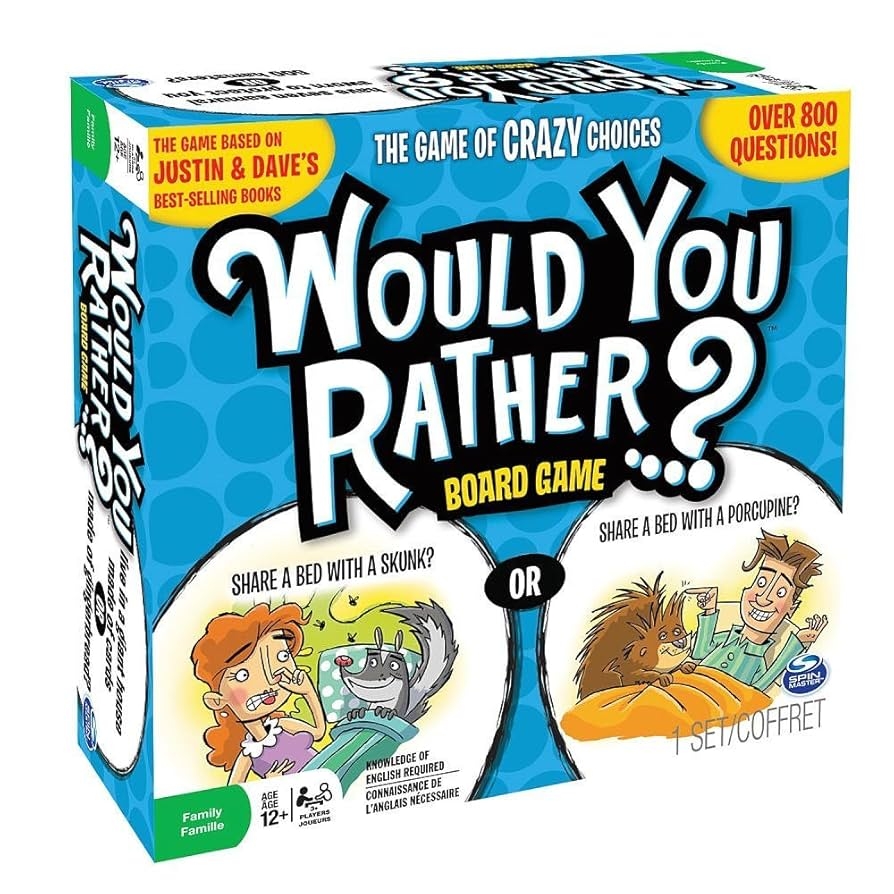 Amazon Spin Master Games 2014 Would You Rather Board Game Toys Games