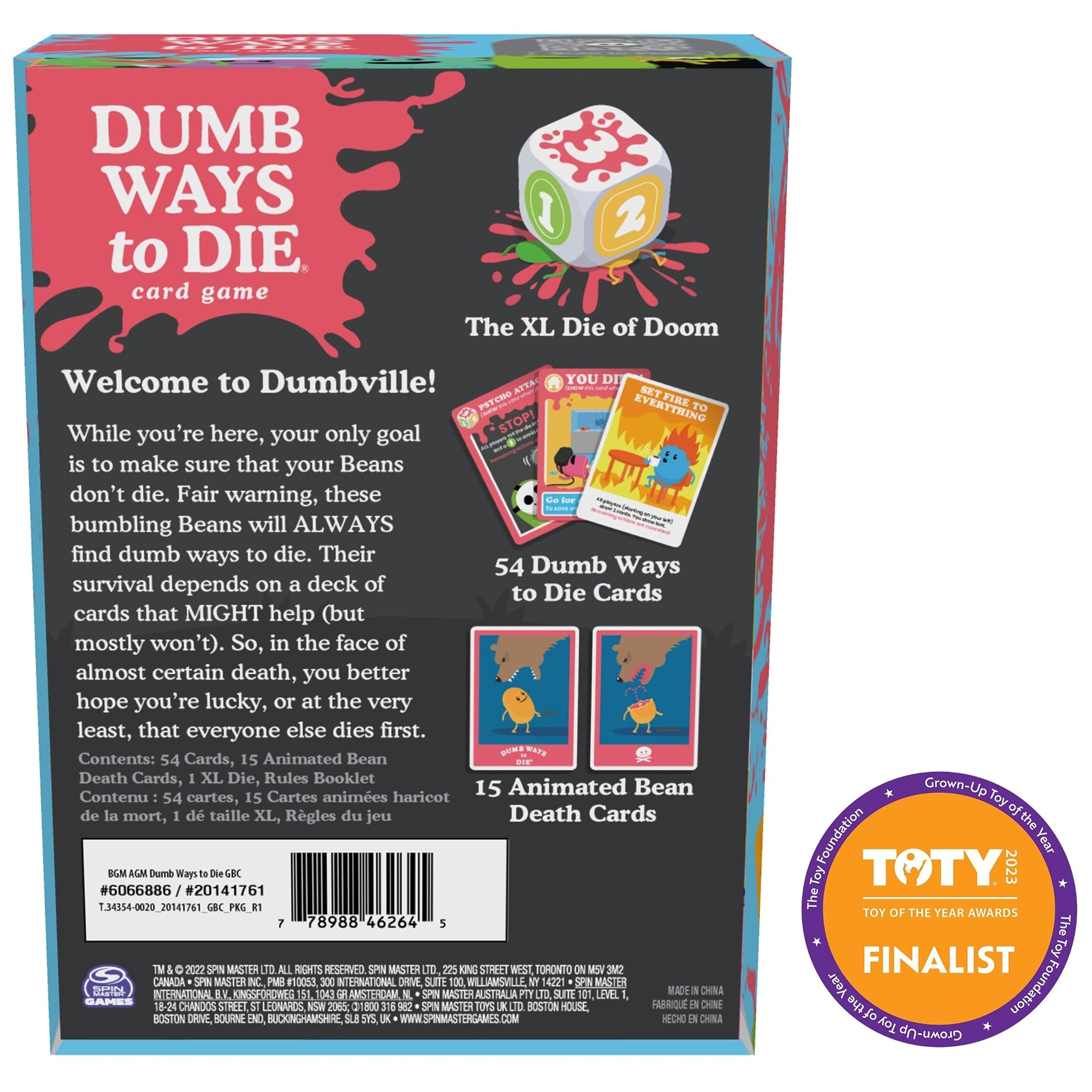 Amazon Spin Master Games Dumb Ways To Die The Viral Meme Card Game From YouTube And TikTok Survival Strategy Fun 2 5 Players For Ages 12 Up Toys Games