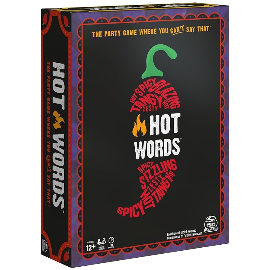 Amazon Spin Master Games Hot Words Word Guessing Party Game Board Game For Ages 12 Up By Spin Master