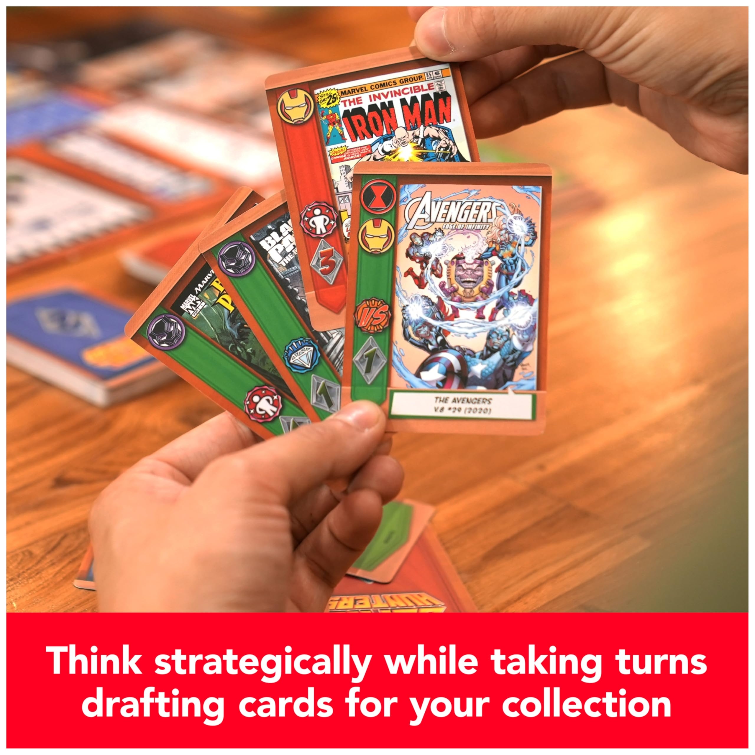 Amazon Spin Master Games Marvel Comic Hunters Comic Collecting Strategy Card Game For Fans Of Marvel Rivals Action Movies 1 4 Players For Ages 14 Up