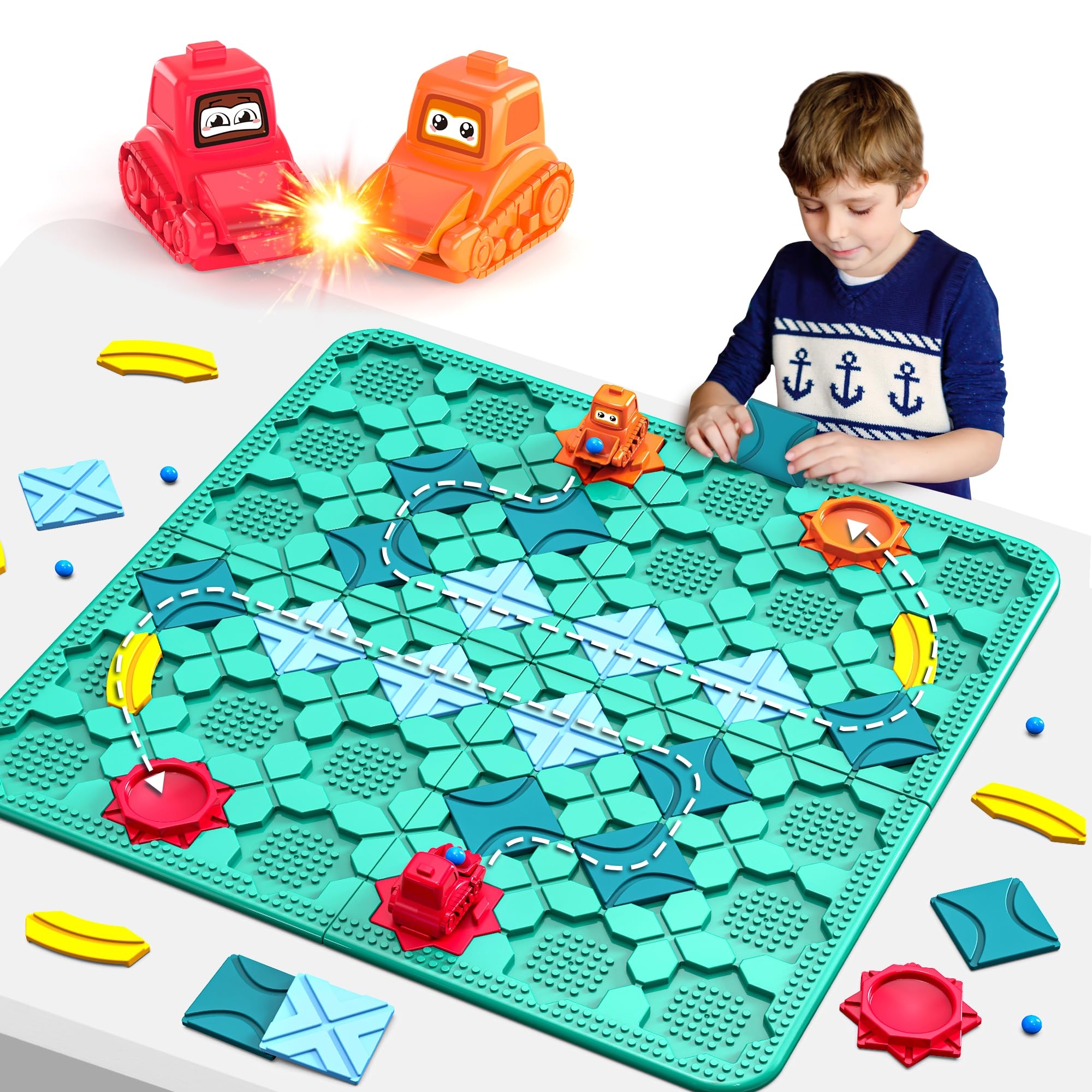 Amazon STEM Logic Road Builder Toys Board Games Toys For 5 Year Old Kids Montessori Brain Teaser Puzzles Educational Learning Activities Toy For Kid Ages 3 4 6 8 12 Boys Girls Gifts 