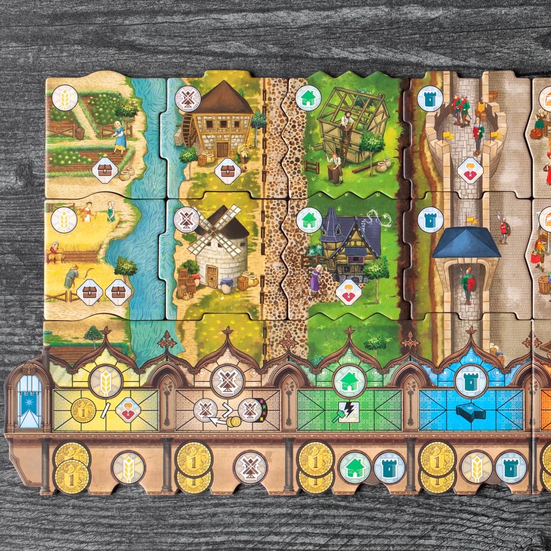 Amazon STUDIO H Middle Ages Medieval Adventure Board Game Ages 10 2 To 4 Players 30 Minutes Toys Games