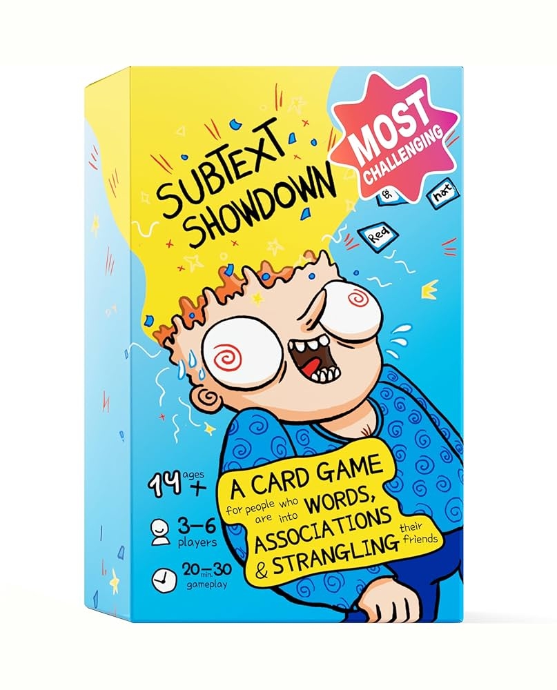 Amazon Subtext Showdown Word Association Board Games For Adults Teens Family 3 6 Players Fun Games For Adults And Teens Groups Funny Card Games For Family Game Night Or Birthday
