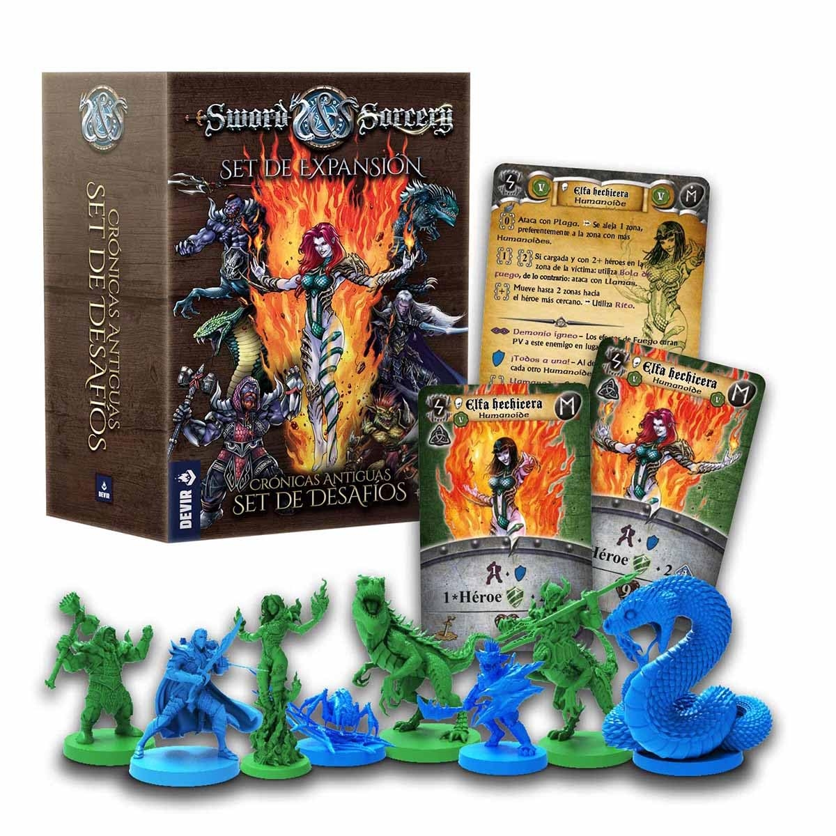 Amazon Sword Sorcery Miniatures Ancient Chronicles Challenge Set Expansion Set 16 Pieces Unpainted By Ares Games Designed For Use With Sword Sorcery TTRPG RPG Tabletop Game Toys Games