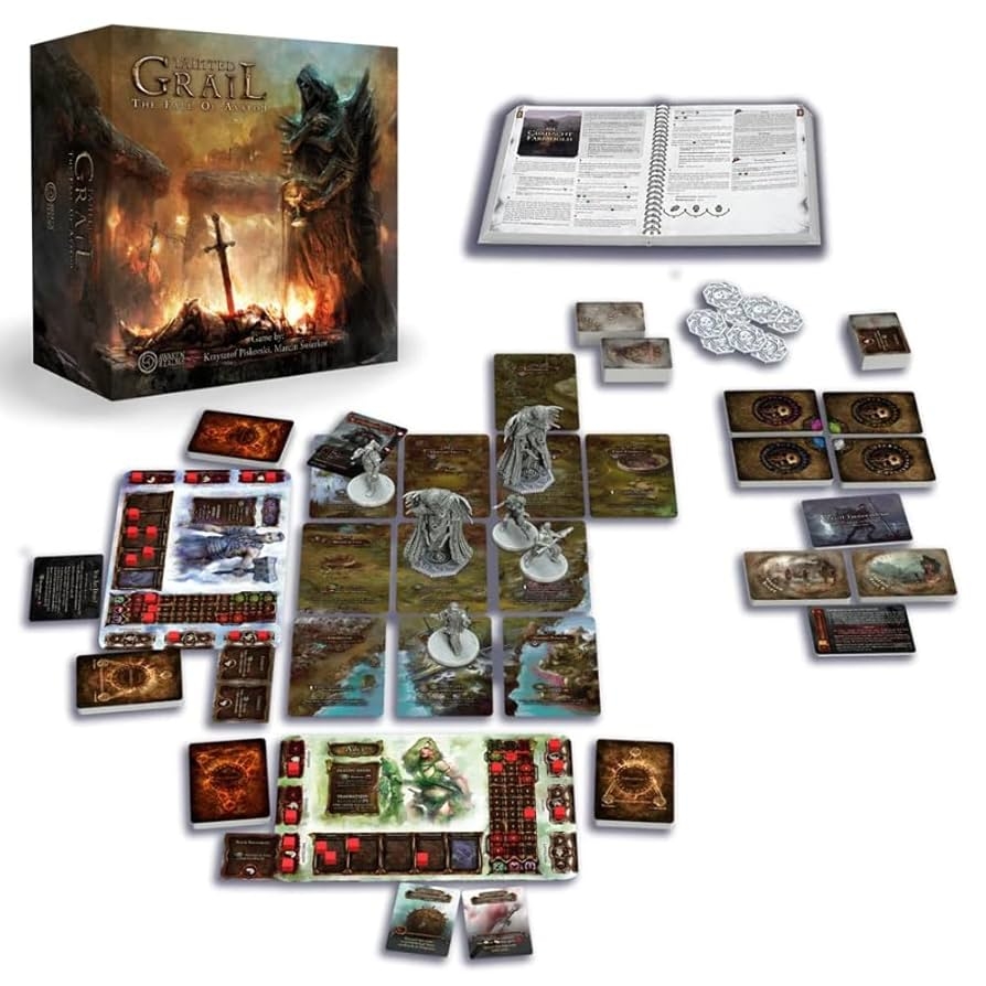 Amazon Tainted Grail The Fall Of Avalon Board Game CORE BOX Epic Story Rich Survival Exploration Arthurian Celtic Mythology Ages 14 1 4 Players 2 3 Hour Playtime Made By Awaken Realms 