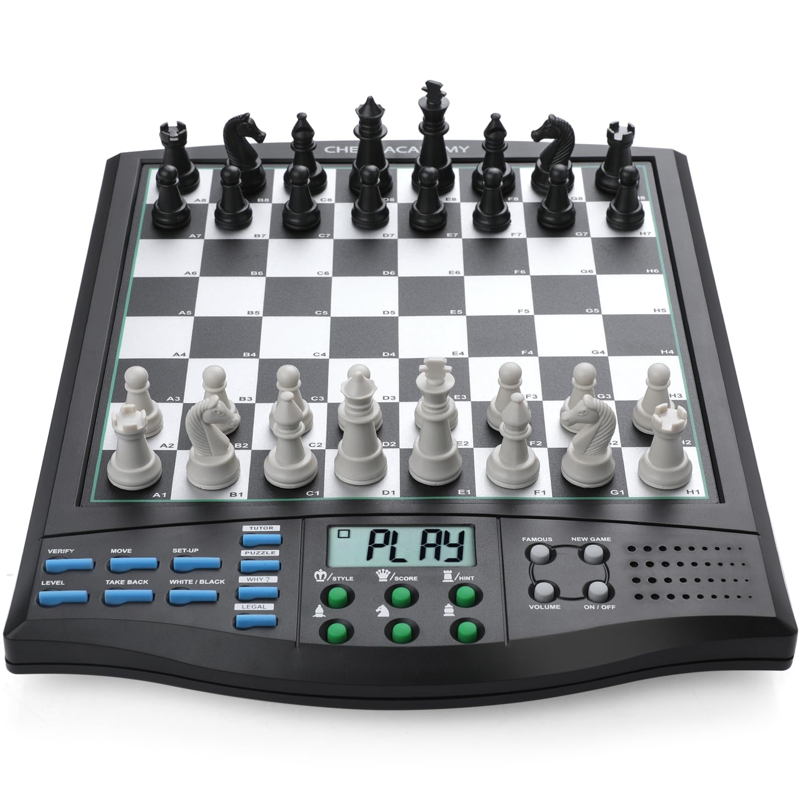Amazon Talking Chess Academy Electronic Chess Board Smart Chess Board With Voice Teaching System Computer Chess Game With Strong Magnetic Pieces 1 2 Player Electronic Chess Set Simple Portable Travel Toys