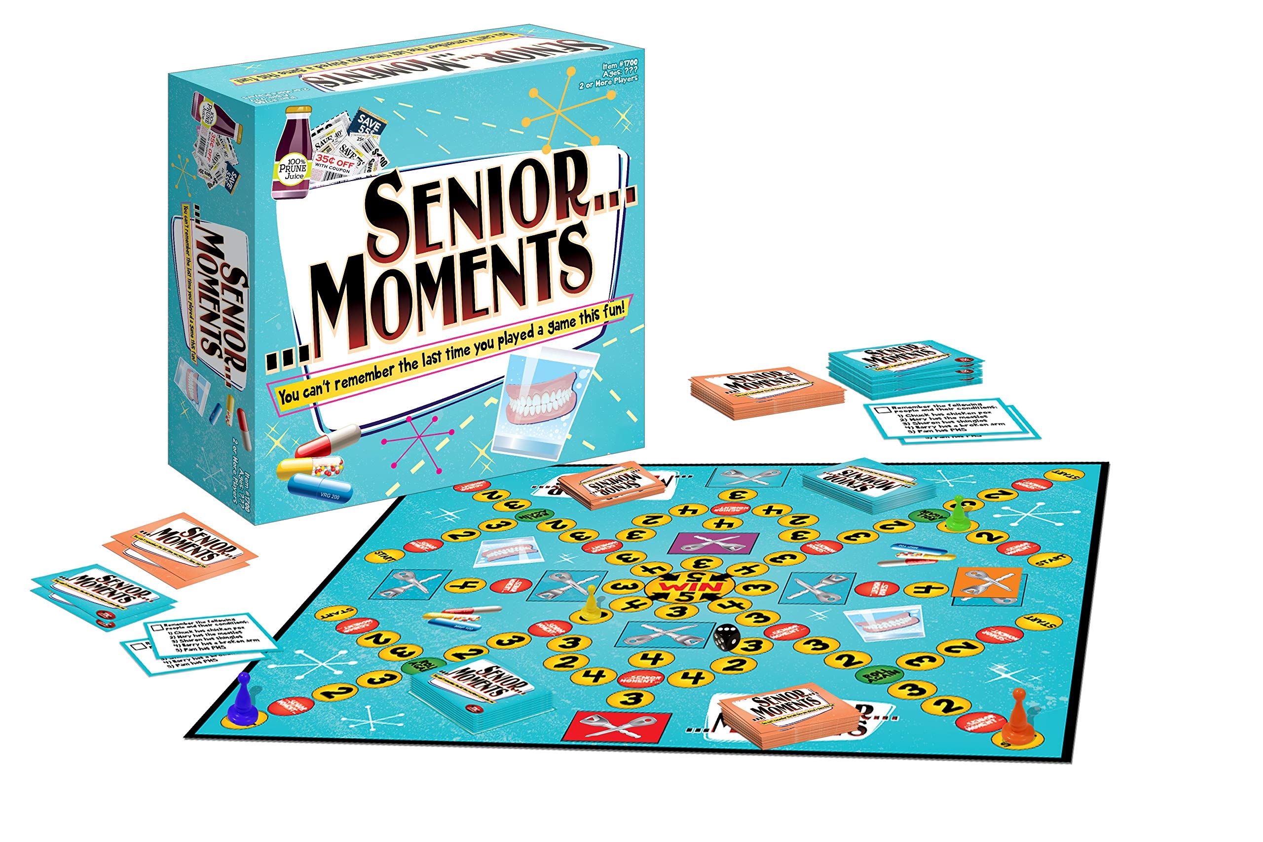 Amazon TDC Games Senior Moments Board Game Funny Memory Games For Adults Perfect For Game Nights Toys Games