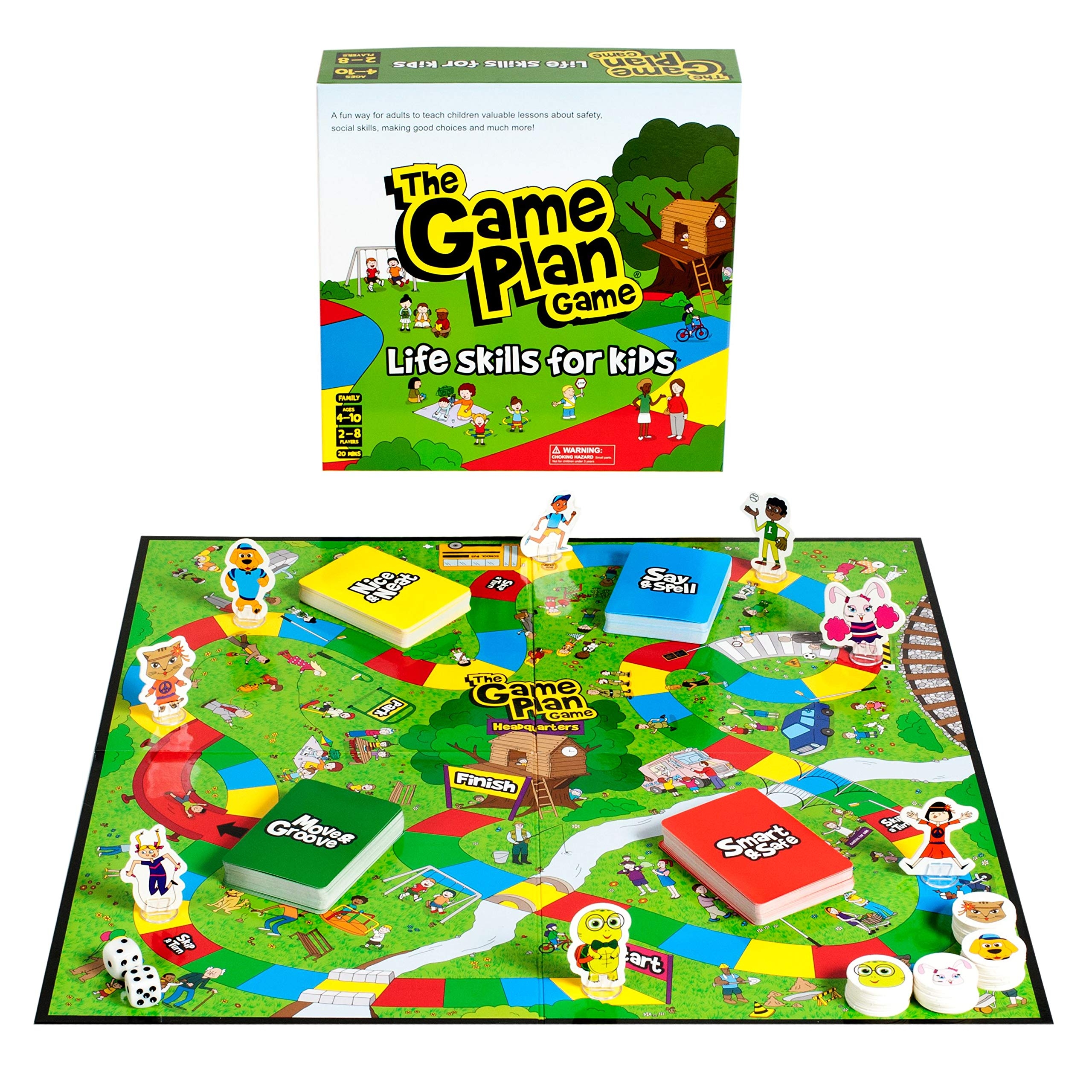 Amazon The Game Plan Life Skills For Kids Board Game Social Skills Activities For Kids Ages 4 10 Family Board Games Problem Solving Feelings Management Card Games 2 8 Players Toys Games