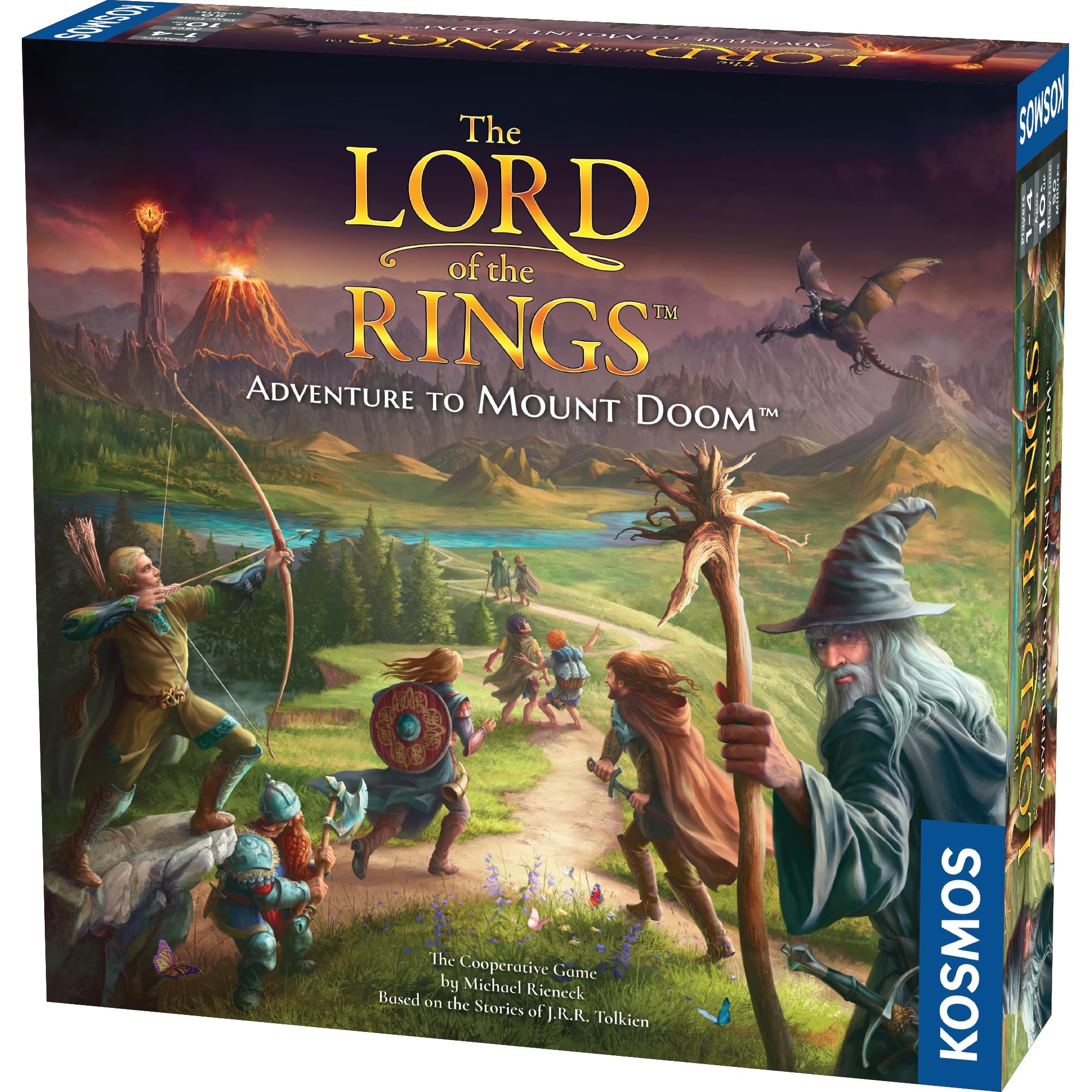 Amazon The Lord Of The Rings Adventure To Mount Doom Family Game Cooperative Game Strategy Game Toys Games