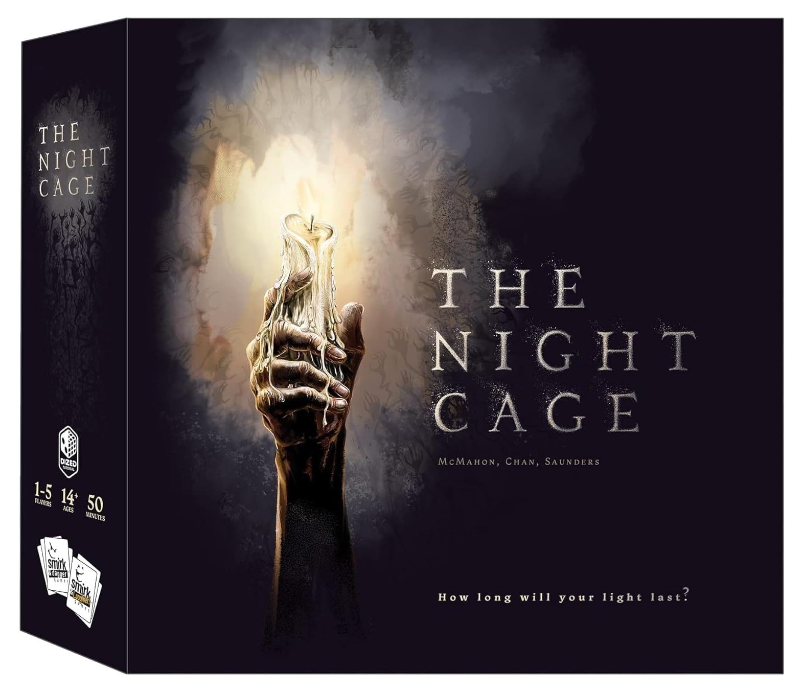 Amazon The Night Cage By Smirk And Dagger A Spooky Cooperative Strategy Game 1 5 Players Lost In A Dark Maze With Only A Candle Fun Horror Themed Tile Laying And Perfect For