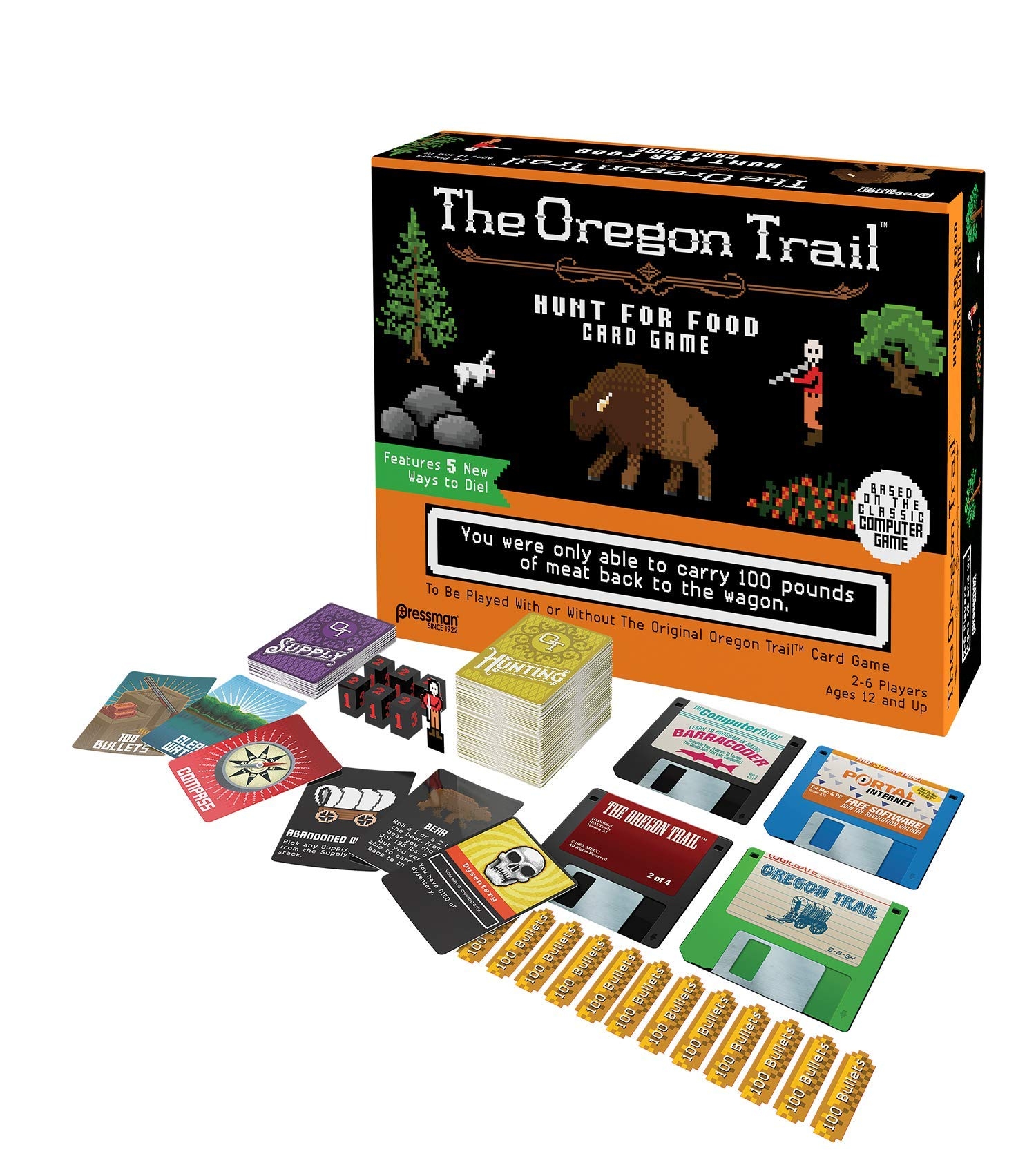 Amazon The Oregon Trail Hunt For Food Card Game Based On The Classic Computer Game By Pressman Toys Games