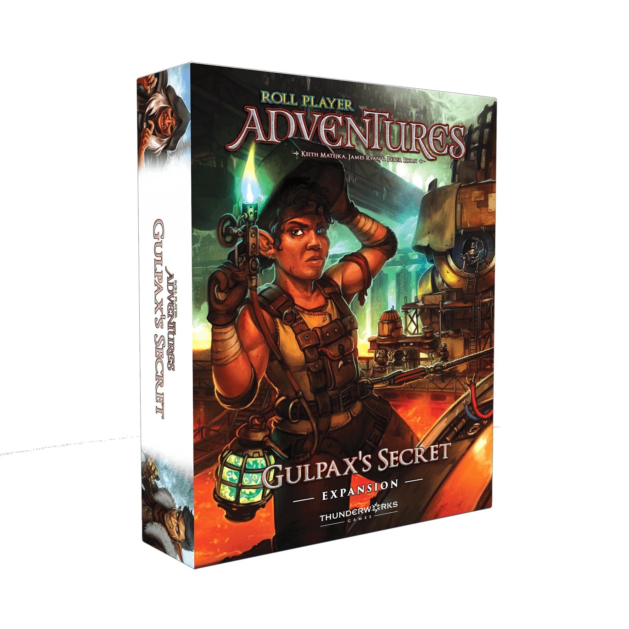 Amazon Thunderworks Games Roll Player Adventures Gulpax s Secret Expansion Storybook Board Game Cooperative Adventure Campaign World Of Ulos Ages 14 Family Game For 1 4 Players 95 150 Minutes