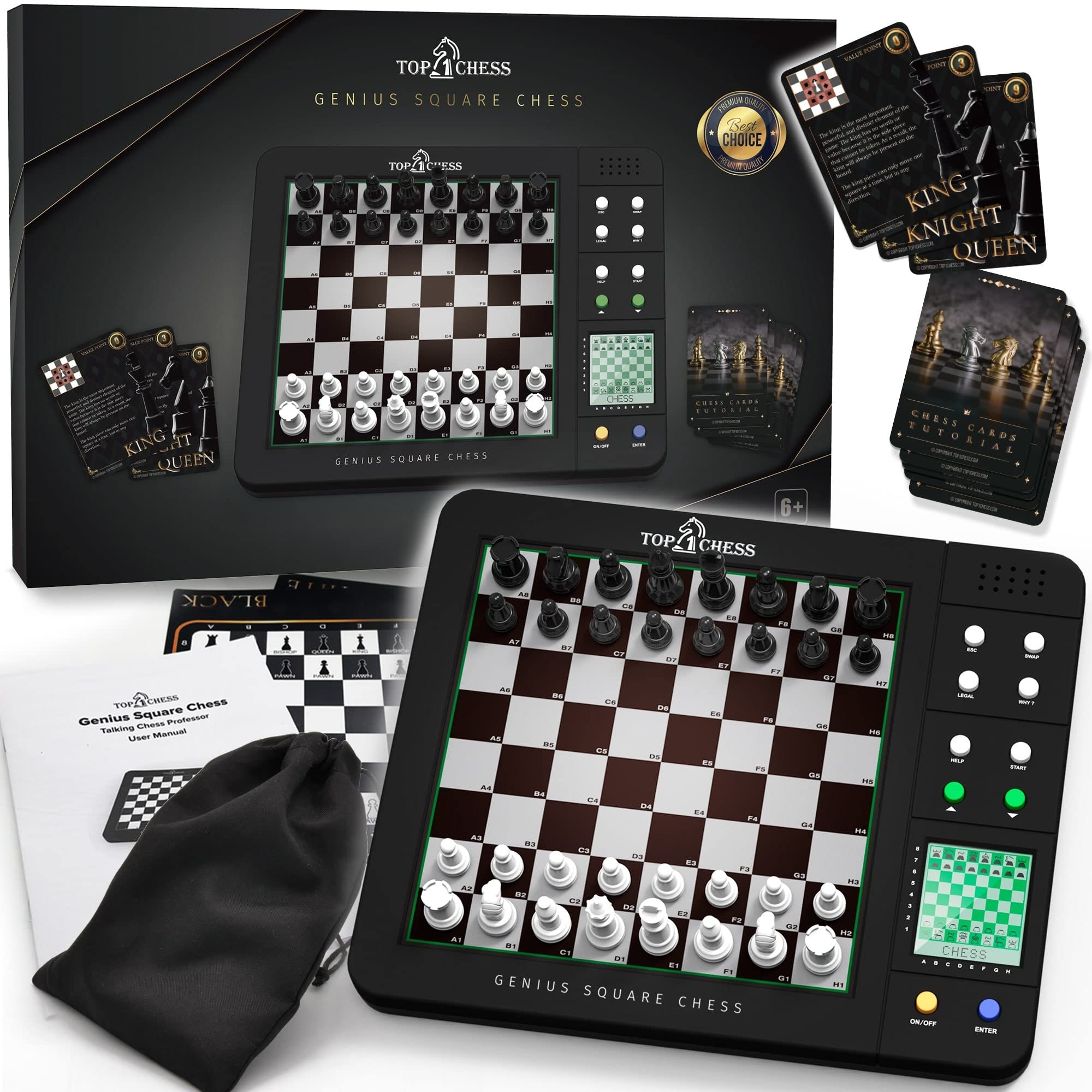 Amazon TOP 1 CHESS Board Electronic Chess Games Talking Coach Electronic Chess Board With Multi Level Skills Best Electronic Chess Set For Players Of All Levels Ages Kids And Adults Toys 