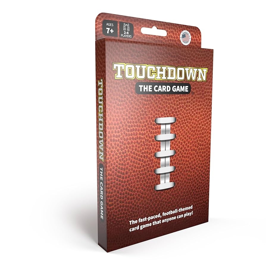 Amazon TOUCHDOWN The Card Game Fast Paced Football Themed Card Game That Anyone Can Play 2 4 Players Fun Card Games For Adults Kids Families And Game Nights Stocking Stuffers Football Gifts 