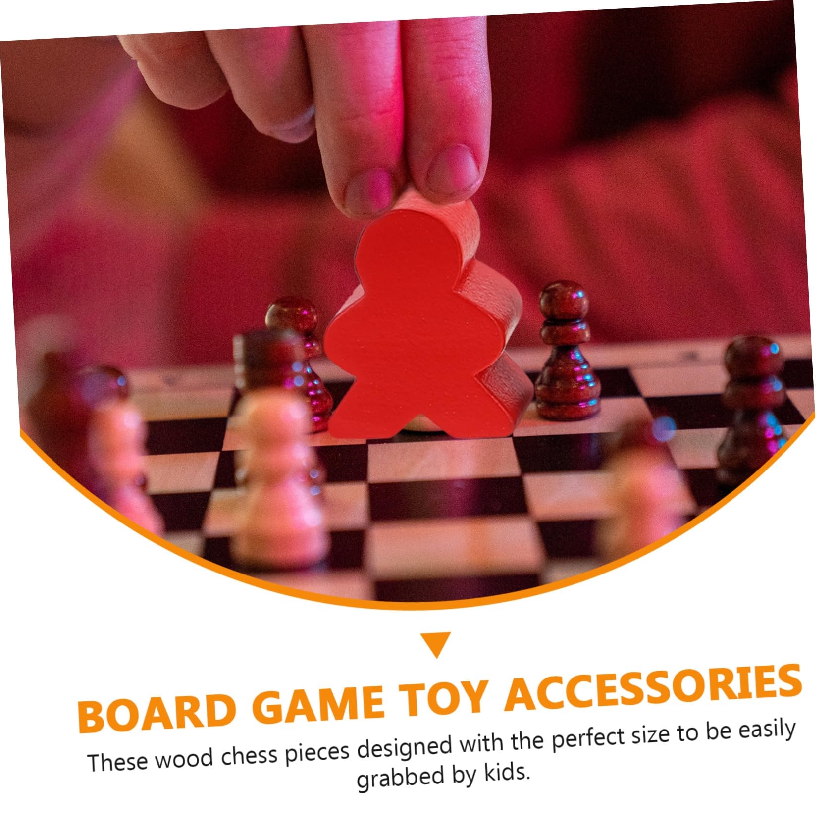 Amazon TOYANDONA 40pcs Wooden Human Shape Chess Pieces Colorful Board Game Accessories For Boy Girl And Portable Game Pieces For Logical Thinking And Imagination Development Toys Games