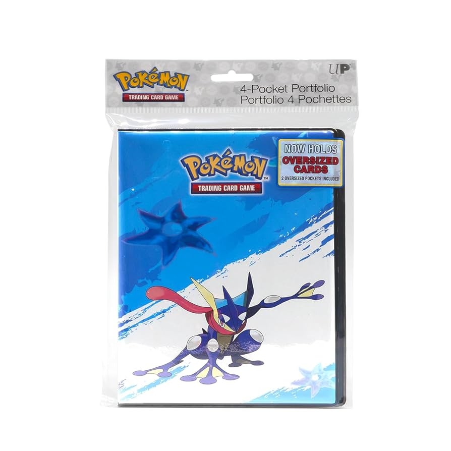 Amazon Ultra PRO Greninja 4 Pocket Portfolio For Pok mon Trading Gaming Card Organizer Accessory Storage Toys Games