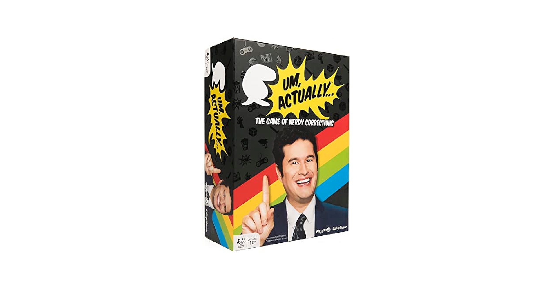 Amazon Um Actually Deluxe Edition Board Game The Nerdy Trivia Game Based On The Dropout Game Show For Families Ages 12 Up 3 8 Players By Wiggles 3D Toys Games