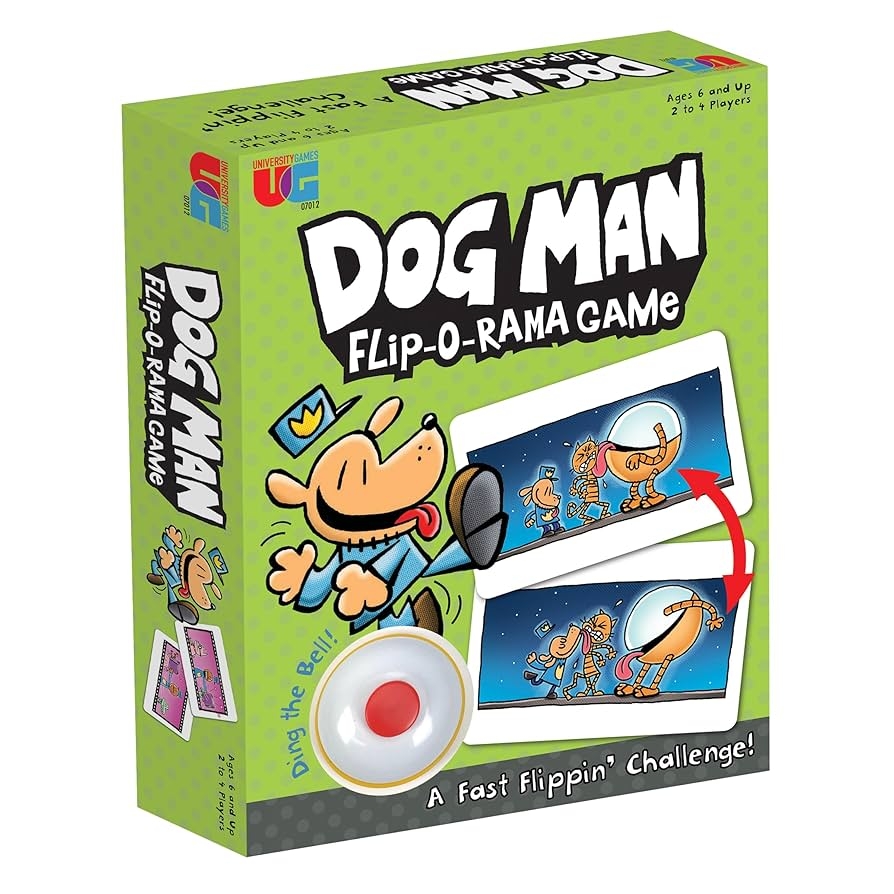 Amazon University Games Dog Man Flip o Rama Card Matching Game Based On The Dog Man Books Series For 2 Or More Players Ages 6 And Up Dav Pilkey Toys Games
