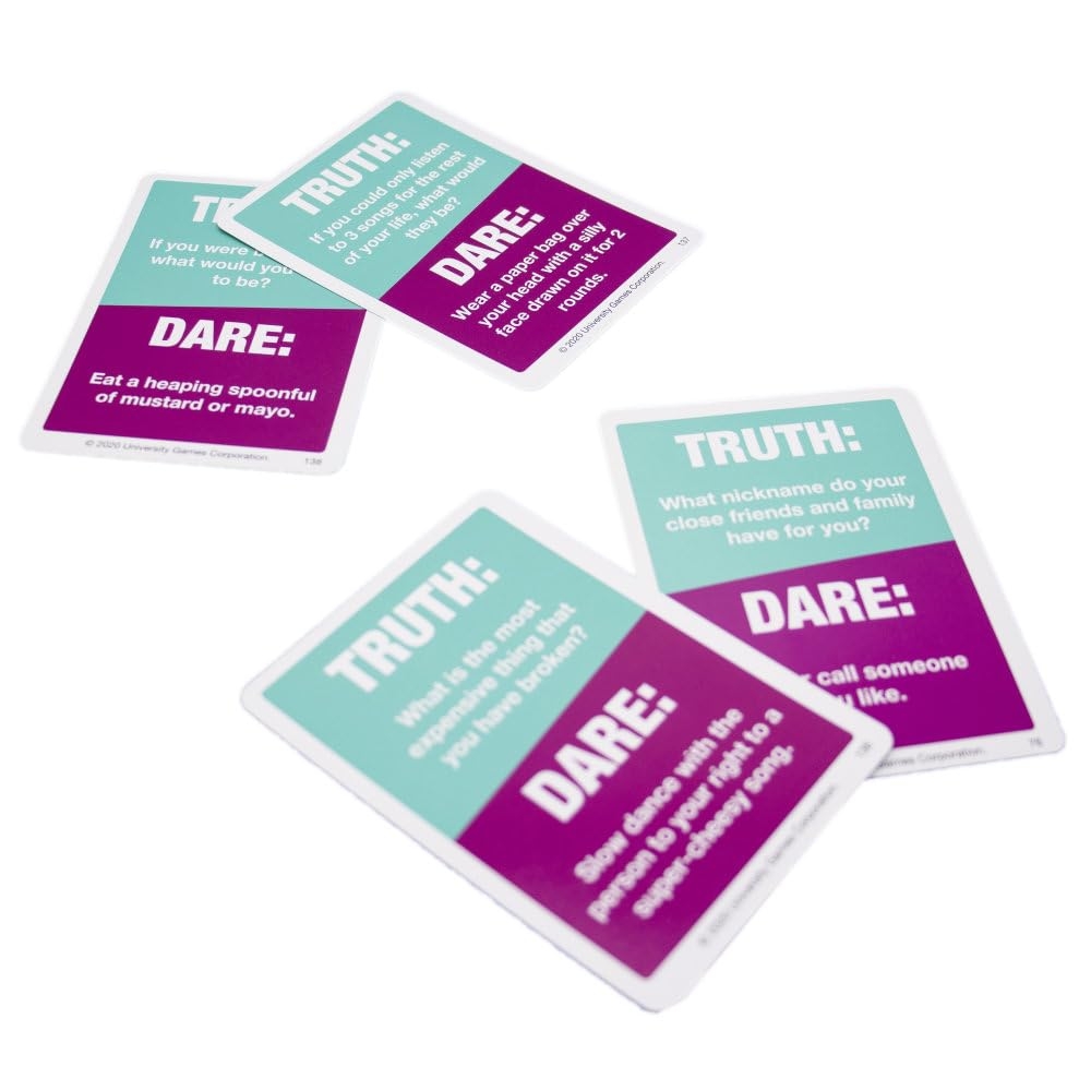 Amazon University Games Truth Or Dare Party Card Game For 2 To 6 Players Ages 12 And Up Toys Games
