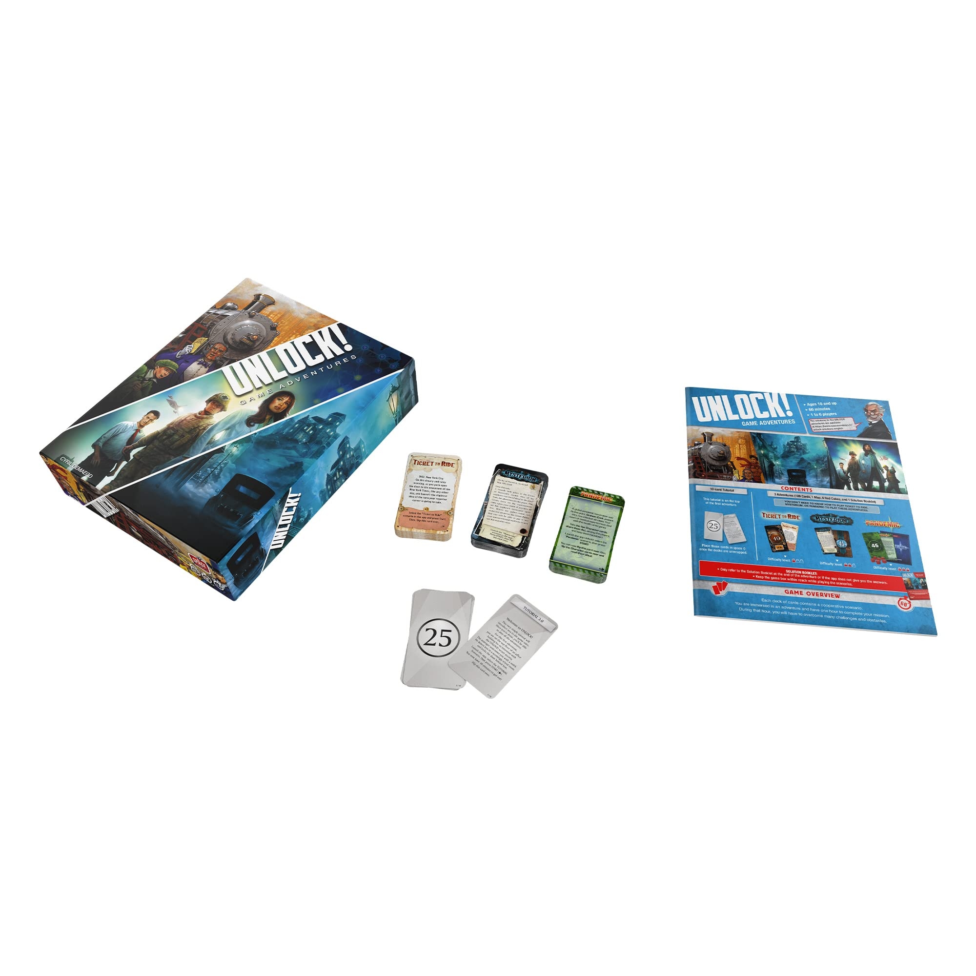 Amazon UNLOCK Game Adventures Card Game Escape Room Inspired Cooperative Adventure Fun Family Game For Kids And Adults Ages 10 1 6 Players 1 Hour Playtime Made By Space Cowboys Toys Games