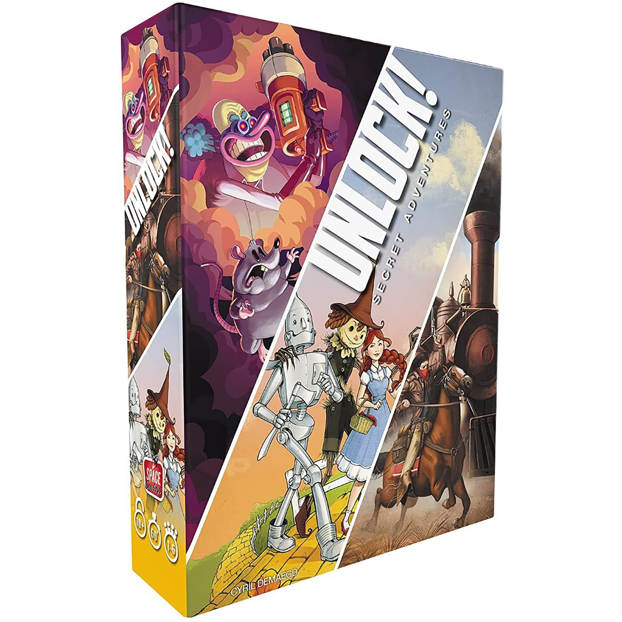 Amazon UNLOCK Secret Adventures Card Game Escape Room Inspired Cooperative Adventure Fun Family Game For Kids And Adults Ages 10 1 6 Players 1 Hour Playtime Made By Space Cowboys Toys Games