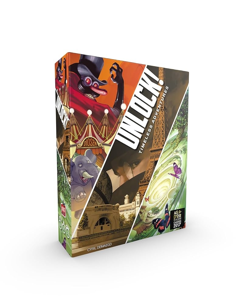 Amazon UNLOCK Timeless Adventures Card Game Escape Room Inspired Cooperative Adventure Fun Family Game For Kids And Adults Ages 10 1 6 Players 1 Hour Playtime Made By Space Cowboys Toys Games