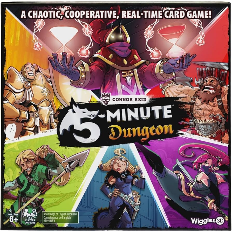 Amazon Wiggles 3D 5 Minute Dungeon A Chaotic Co Operative Real time Card Game Fast Paced Board Game For Families Ages 8 Up 2 5 Players Toys Games