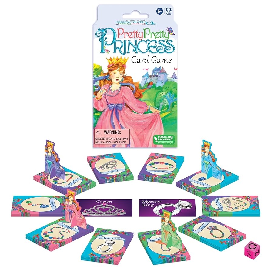 Amazon Winning Moves Games Pretty Pretty Princess Card Game Charming Card Game Version Of Children s Classic Game For 2 To 4 Players Ages 5 Toys Games