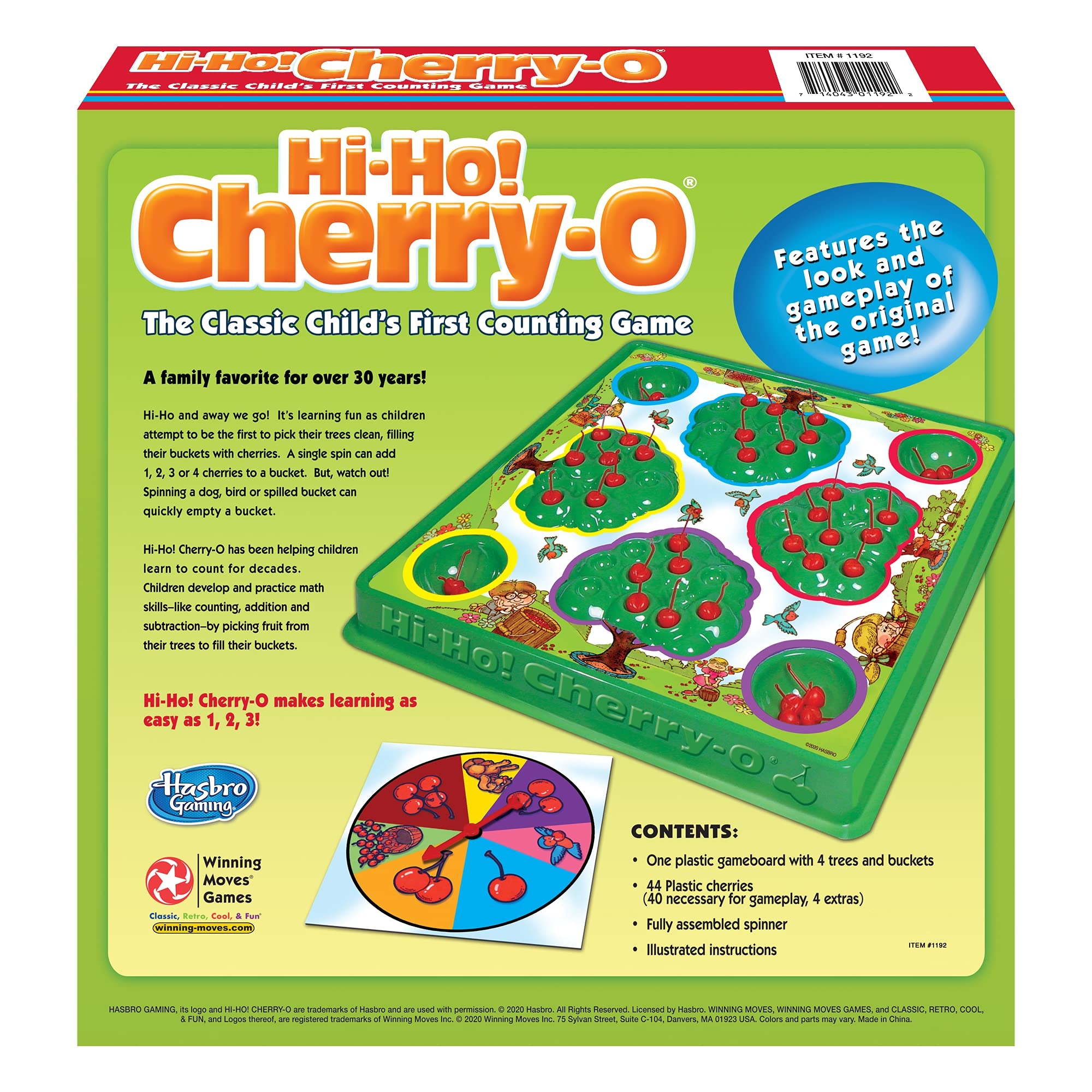 Amazon Winning Moves HI Ho Cherry O Games USA The Classic Child s First Counting Game For 2 To 4 Players Ages 3 Toys Games