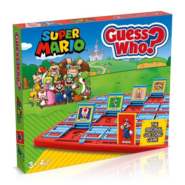 Amazon Winning Moves Super Mario Guess Who Board Game Play With Classic Nintendo Characters Including Mario Luigi Peach Bowser And Donkey Kong 2 Players Makes A Great Gift For Ages 3 Plus 