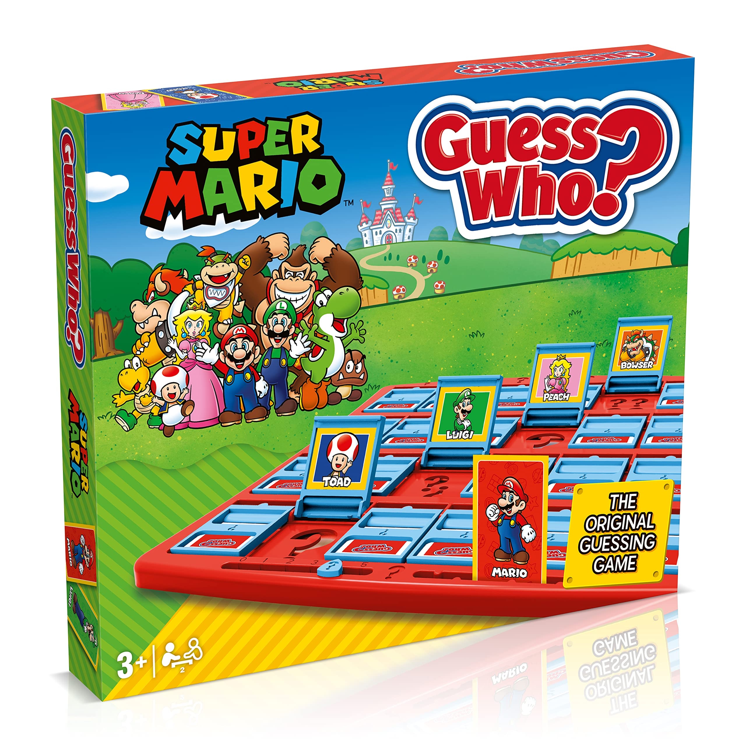 Amazon Winning Moves Super Mario Guess Who Board Game Play With Classic Nintendo Characters Including Mario Luigi Peach Bowser And Donkey Kong 2 Players Makes A Great Gift For Ages 3 Plus 