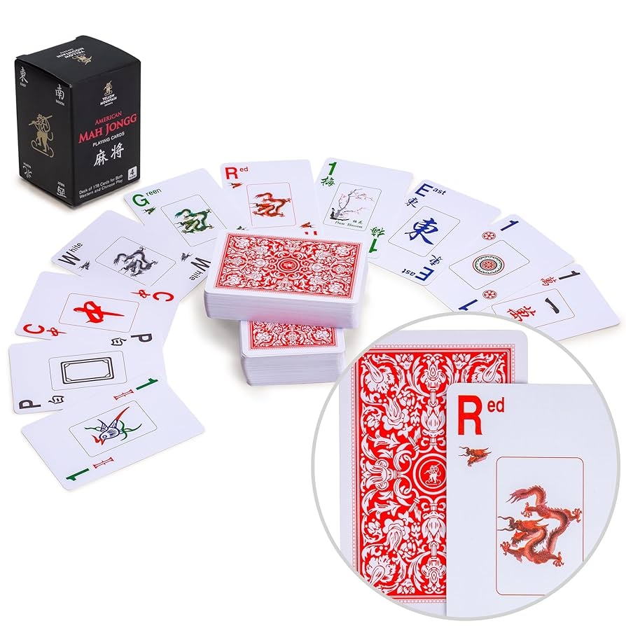 Amazon Yellow Mountain Imports American Mahjong Playing Cards 178 Card Set Toys Games