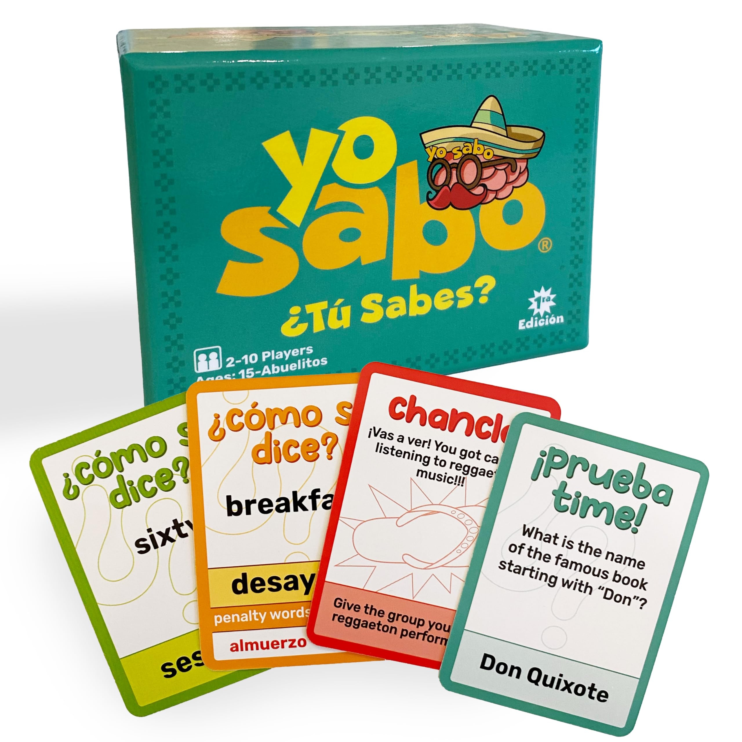 Amazon Yo Sabo Edition 1 The Original Bilingual Card Game Learn Spanish With Fun Trivia Challenges Family Friendly Juego De Mesa With 160 Cards For All Ages Toys Games