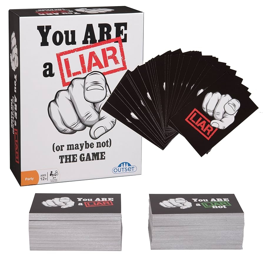 Amazon You Are A Liar Fact Or Fiction Guessing Party Game Features 120 Truth And 120 Lie Cards Ages 12 Toys Games