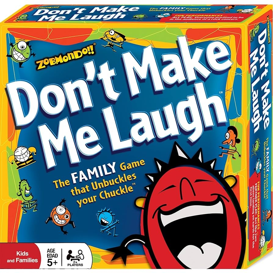 Amazon Zobmondo Don t Make Me Laugh The Silly Reinvented Charades Party Game Hilarious For Families And Kids Multi Award Winner Toys Games