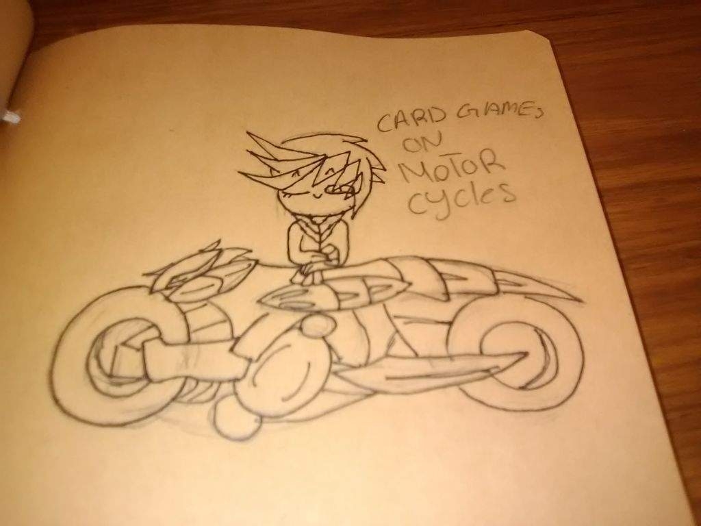 card games on motorcycles