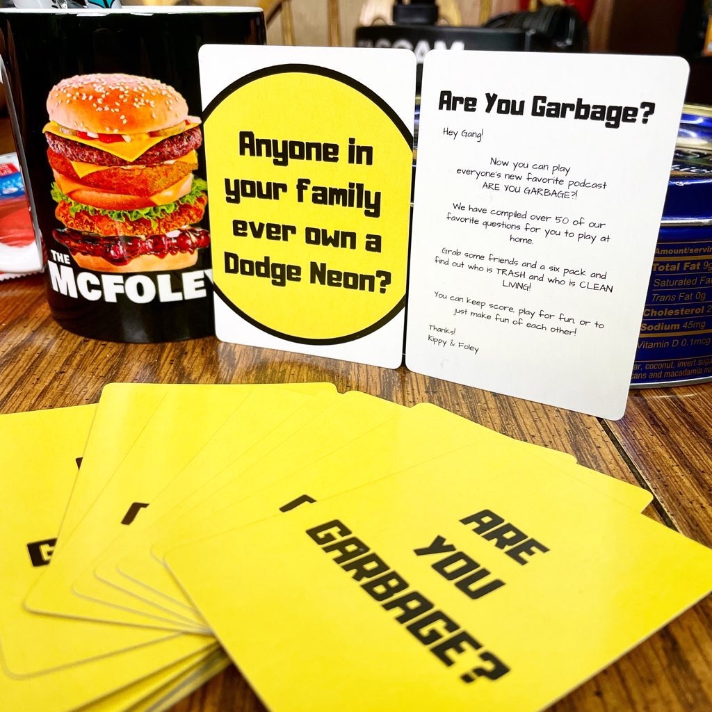 Are You Garbage Comedy Podcast On X Card Game Is Up For Sale Super Limited Run Get Em While They re Hot Https t co fd3zKTXaLb Https t co oJD0VIfwYR X
