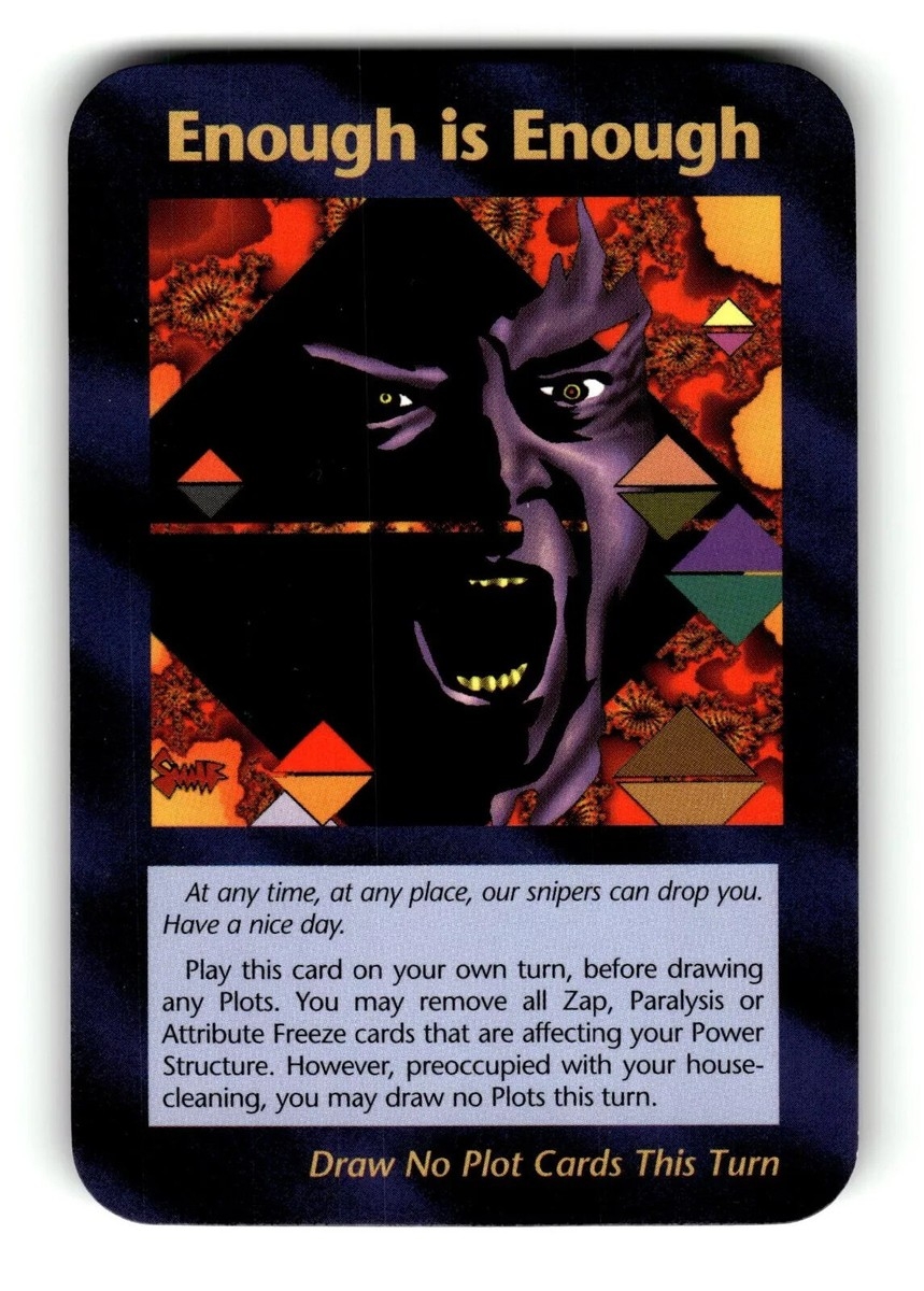 Assassins 50 Common Set ILLUMINATI INWO Card Game Enough Is Enough TRUMP MAGA EBay