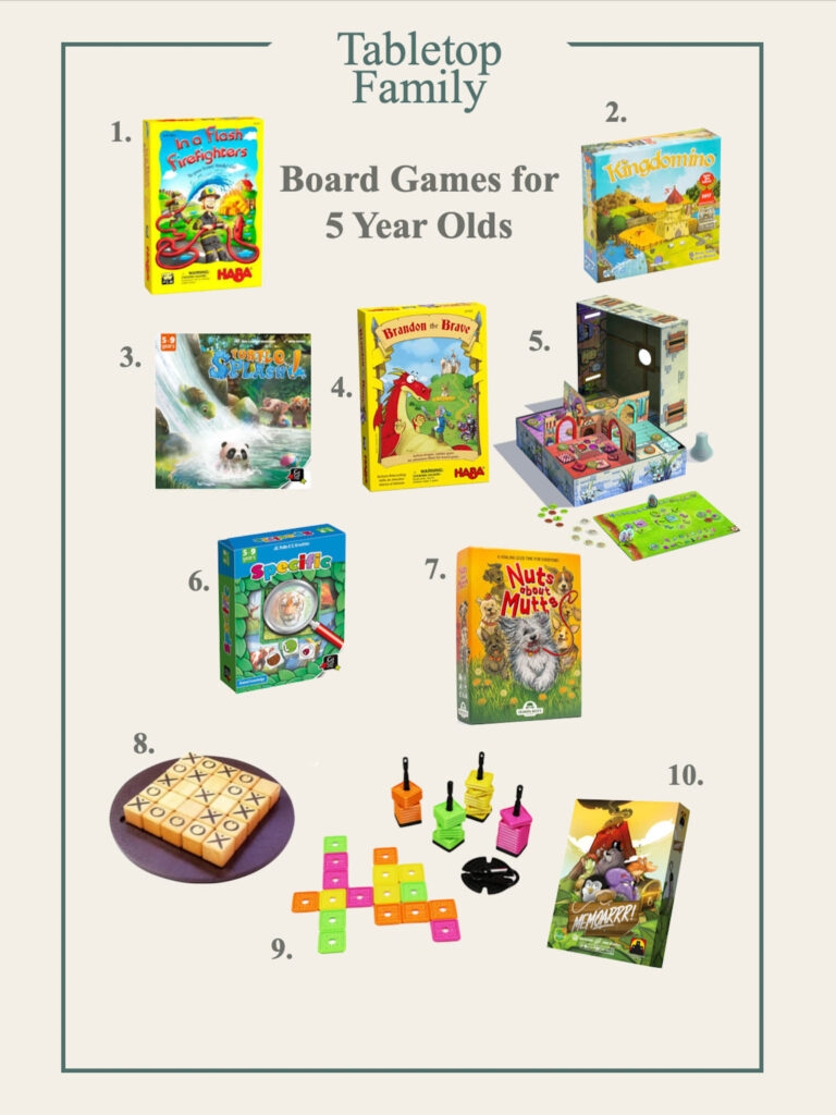 board games suitable for 5 year olds