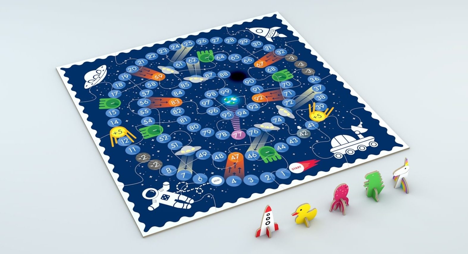 Awe Your Spaceman With This Free Board Game For Kids 4 Easy Busy Boards 