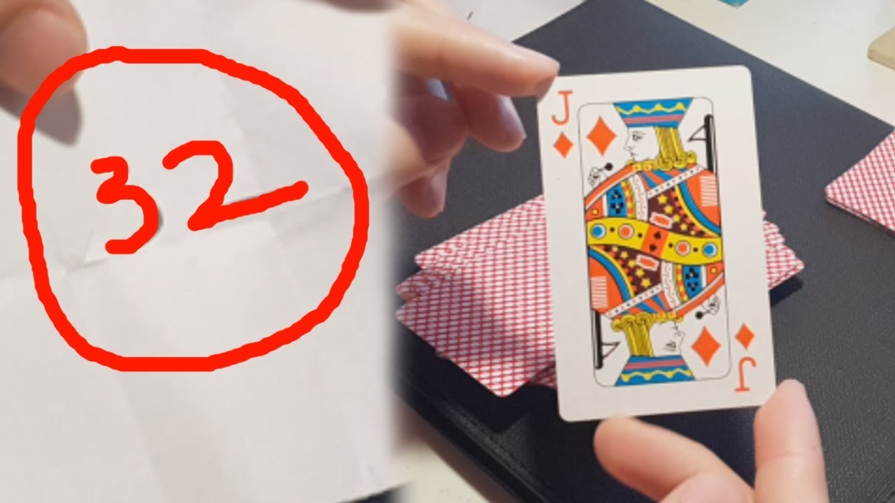Awesome Magic Card Trick With Number 32 Magic Tutorials 32 YouTube