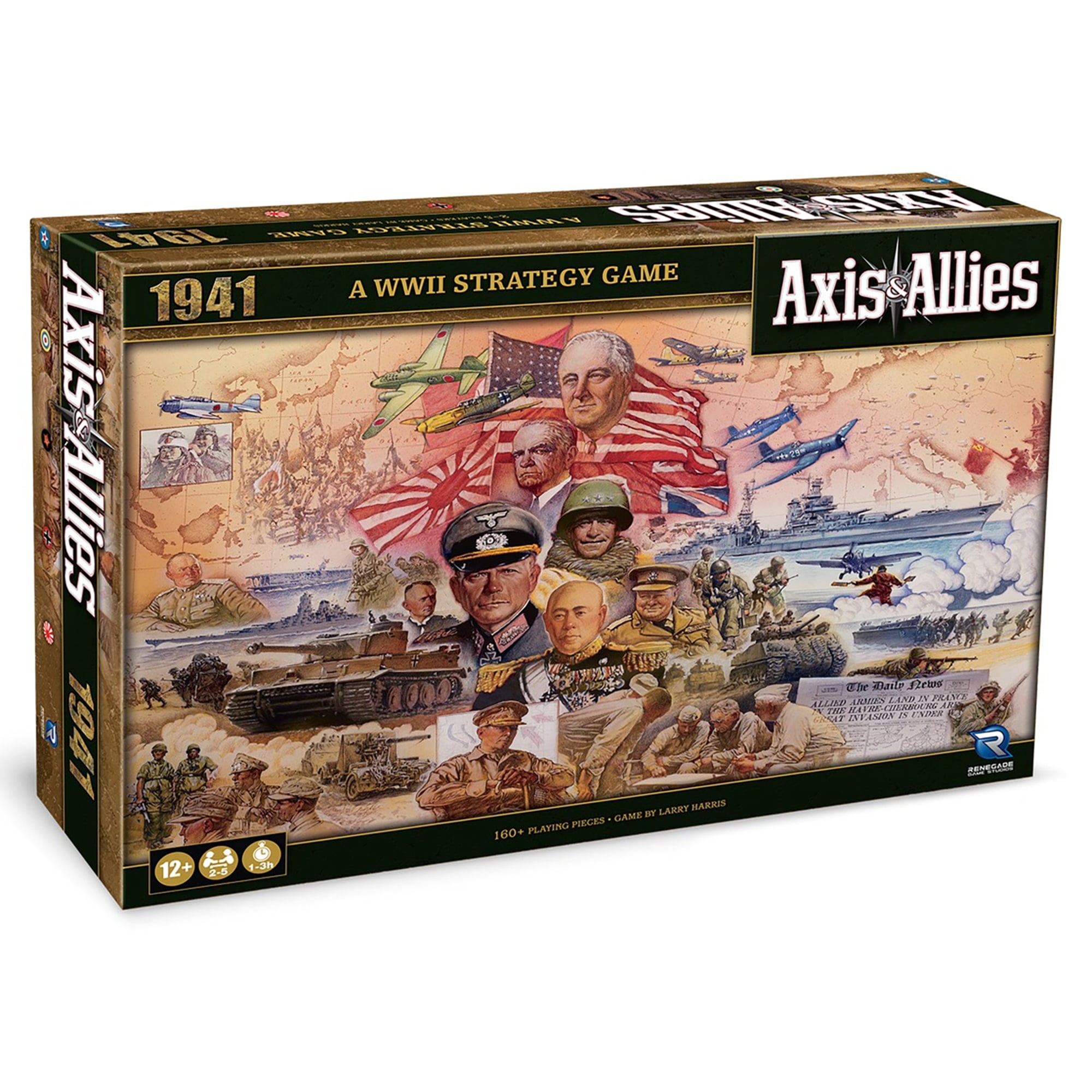 Axis Allies 1941 WWII War Strategy Board Game Renegade Struggle For Supremacy Ages 12 2 5 Players 1 3 Hrs Walmart