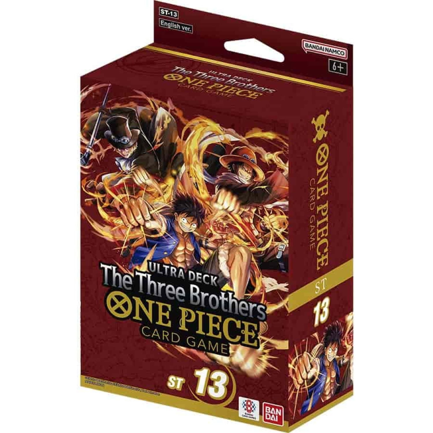 Bandai TCG One Piece Three Brothers Holographic Ultra Deck Anime Gift Walmart