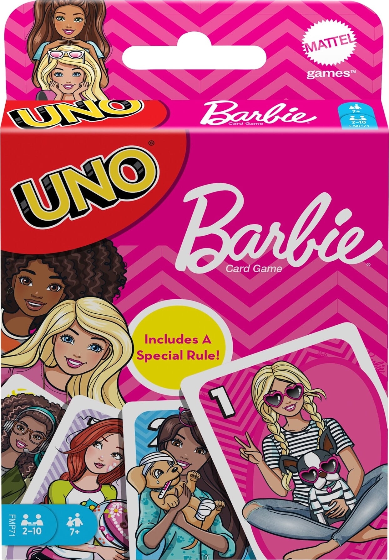 Barbie UNO Playing Card Game With Match Feature Walmart