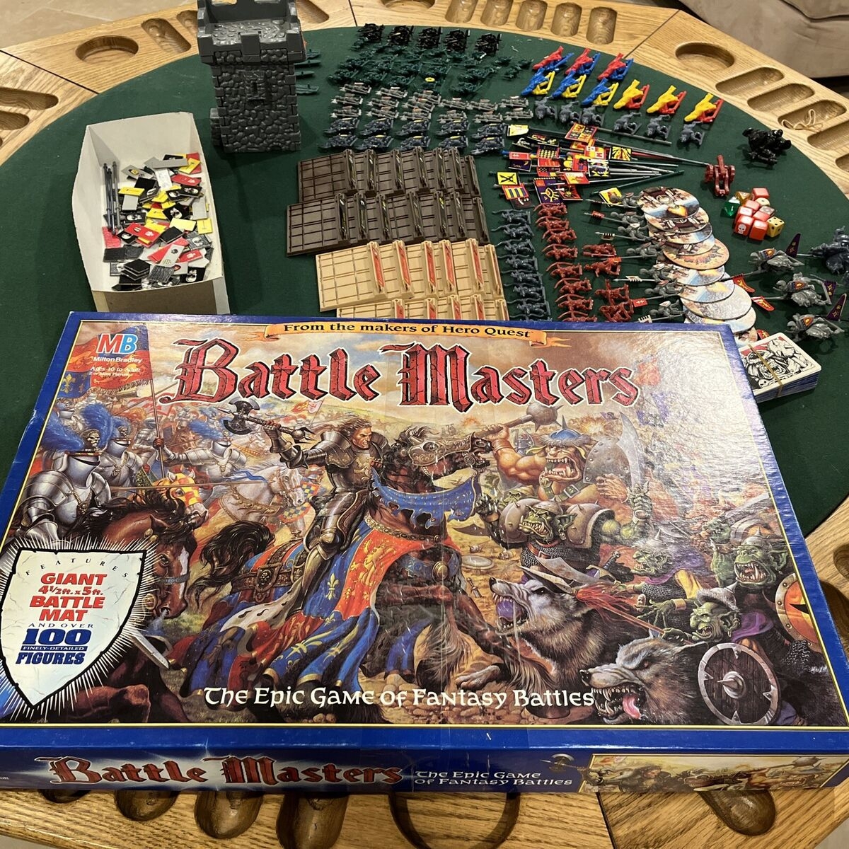 Battle Masters Board Game 1992 Milton Bradley Epic Game Of Fantasy Incomplete 32244042102 EBay