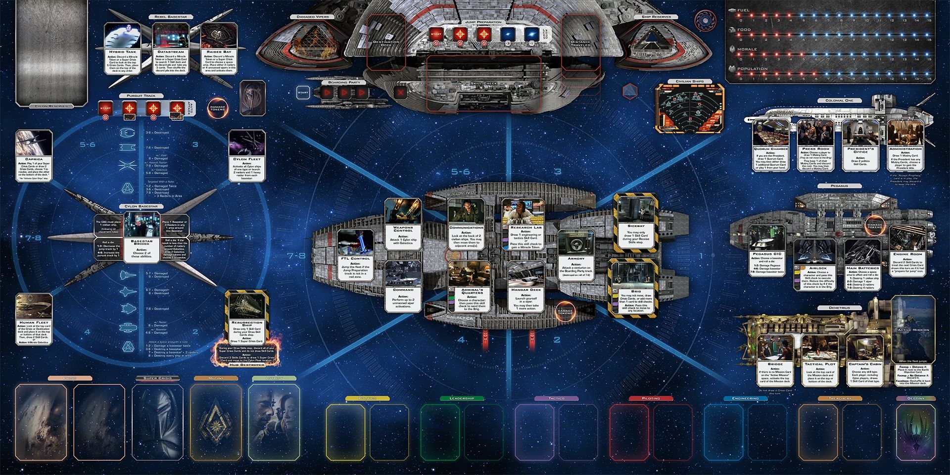 Battlestar Galactica The Board Game Custom Expansion Playmat Board File BoardGameGeek